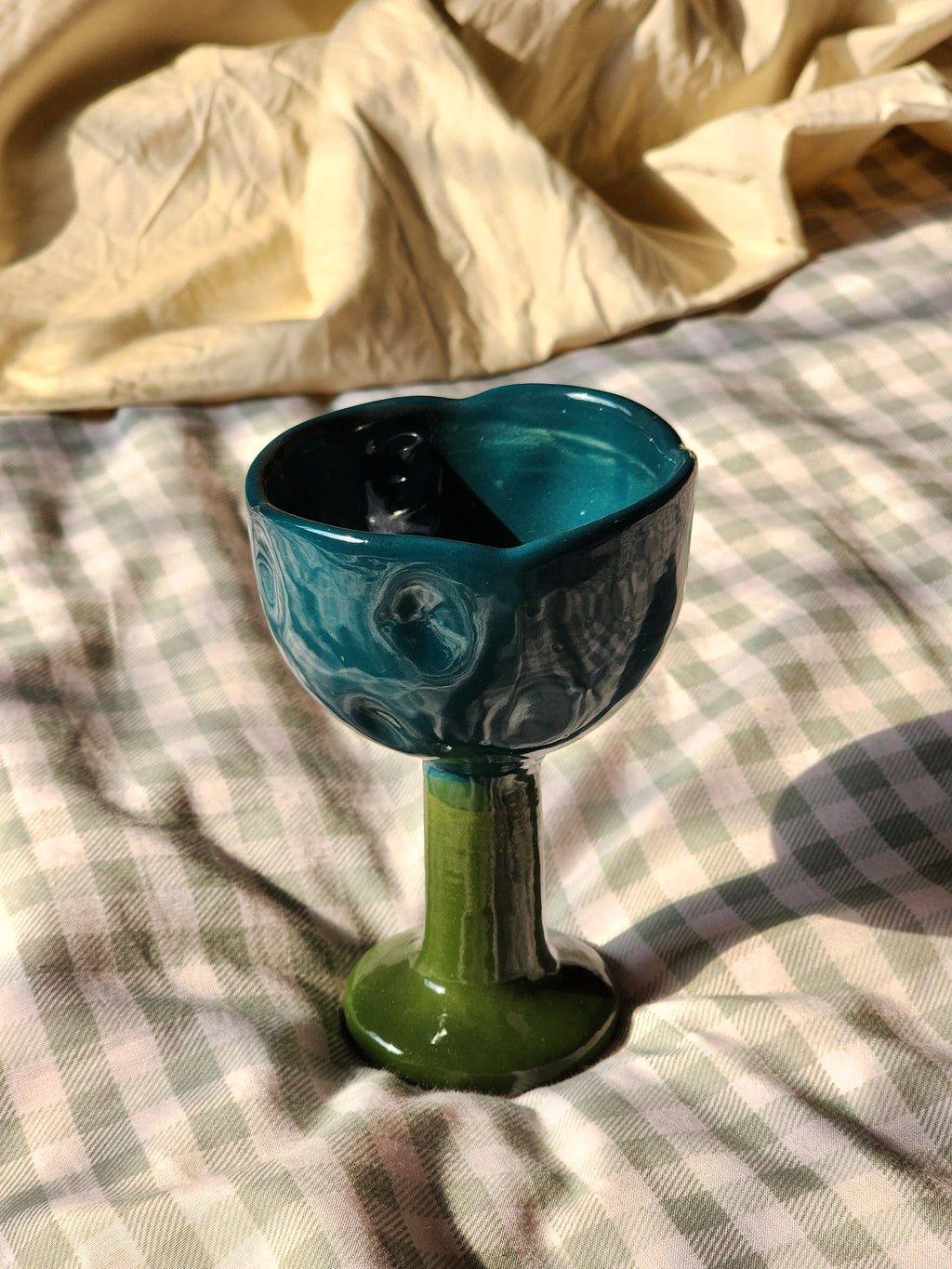 Blue Tulip -Ceramic Tumbler/icecream bowl