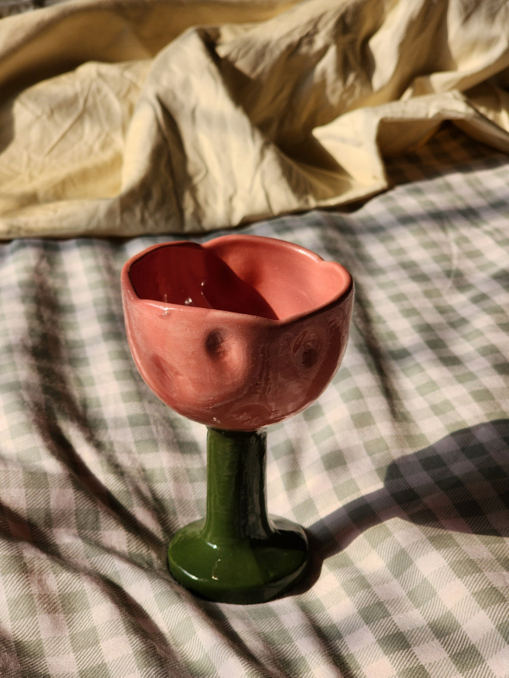 Pink Tulip-Ceramic Tumbler/icecream bowl