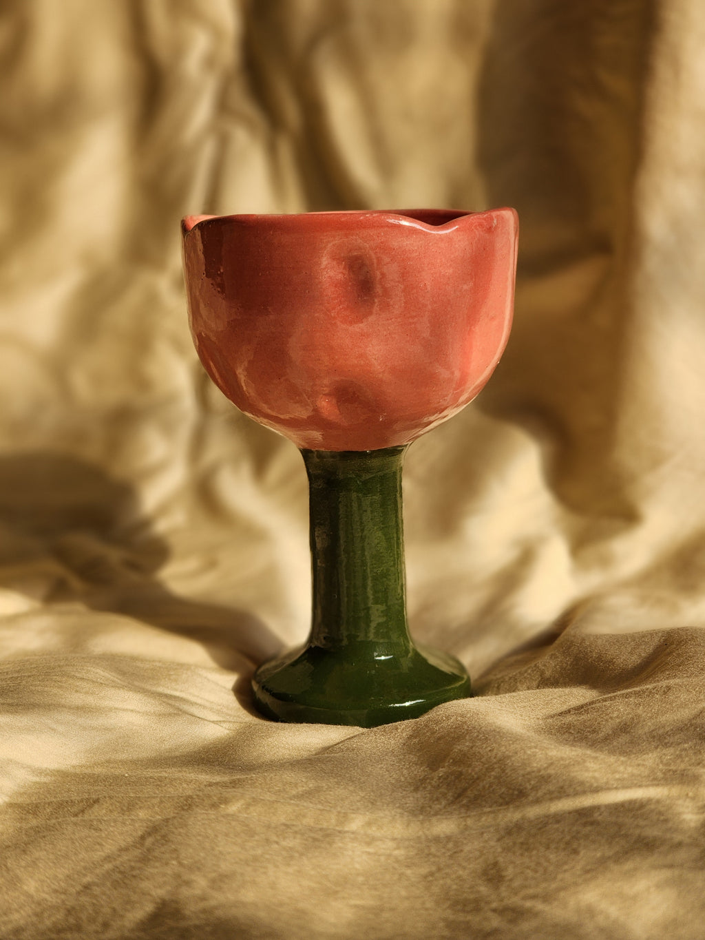 Pink Tulip-Ceramic Tumbler/icecream bowl
