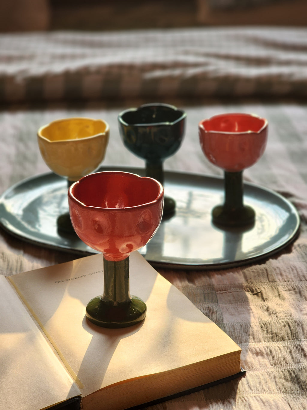 Pink Tulip-Ceramic Tumbler/icecream bowl