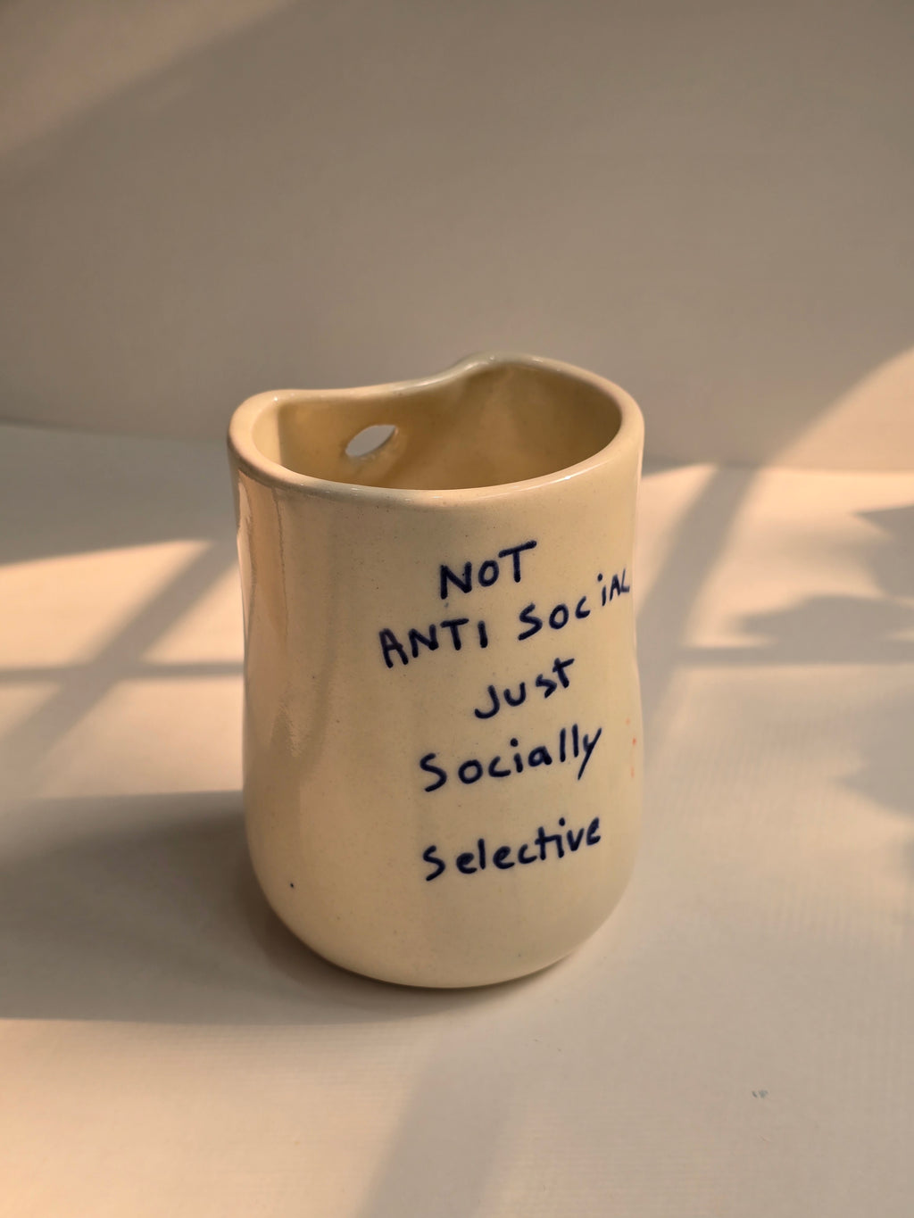 Handmade Ceramic Straw Tumbler