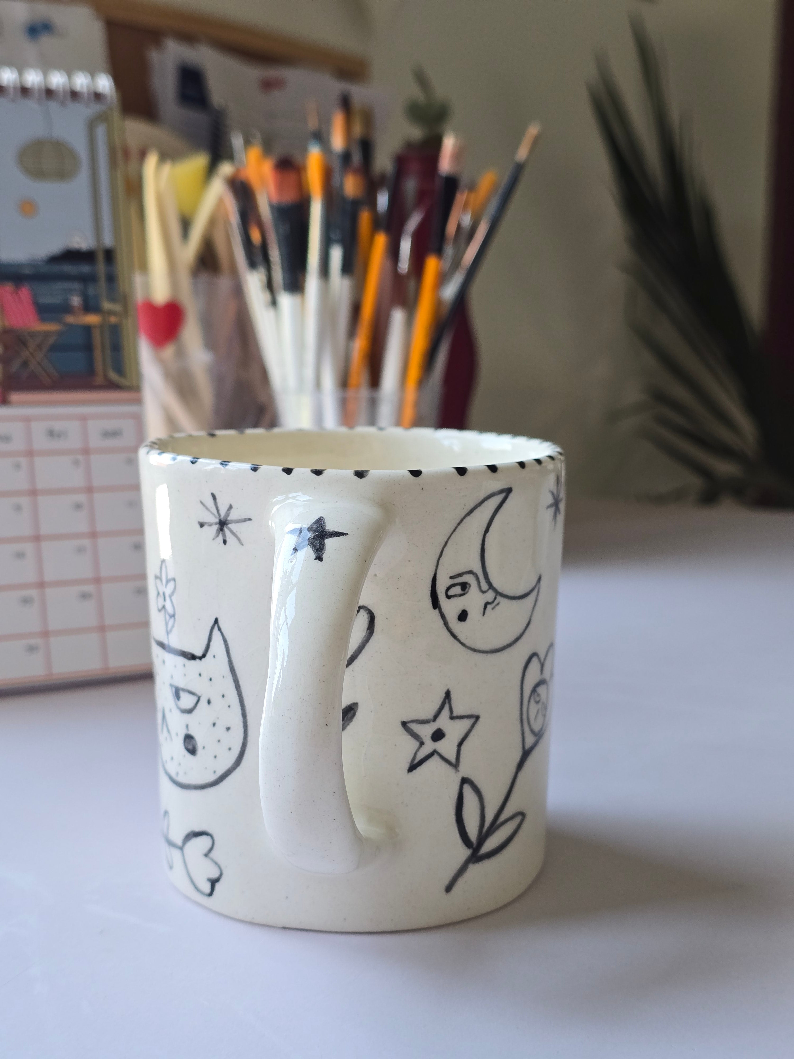 Ceramic Doodle Mug