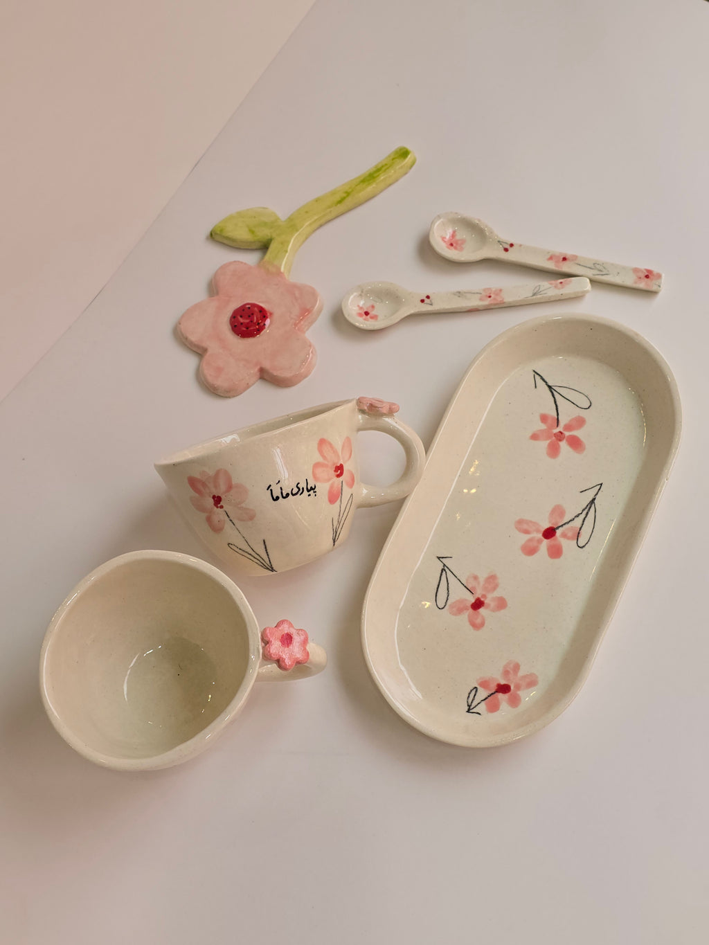 Mother's day handmade Ceramic mug- pyari mama mug