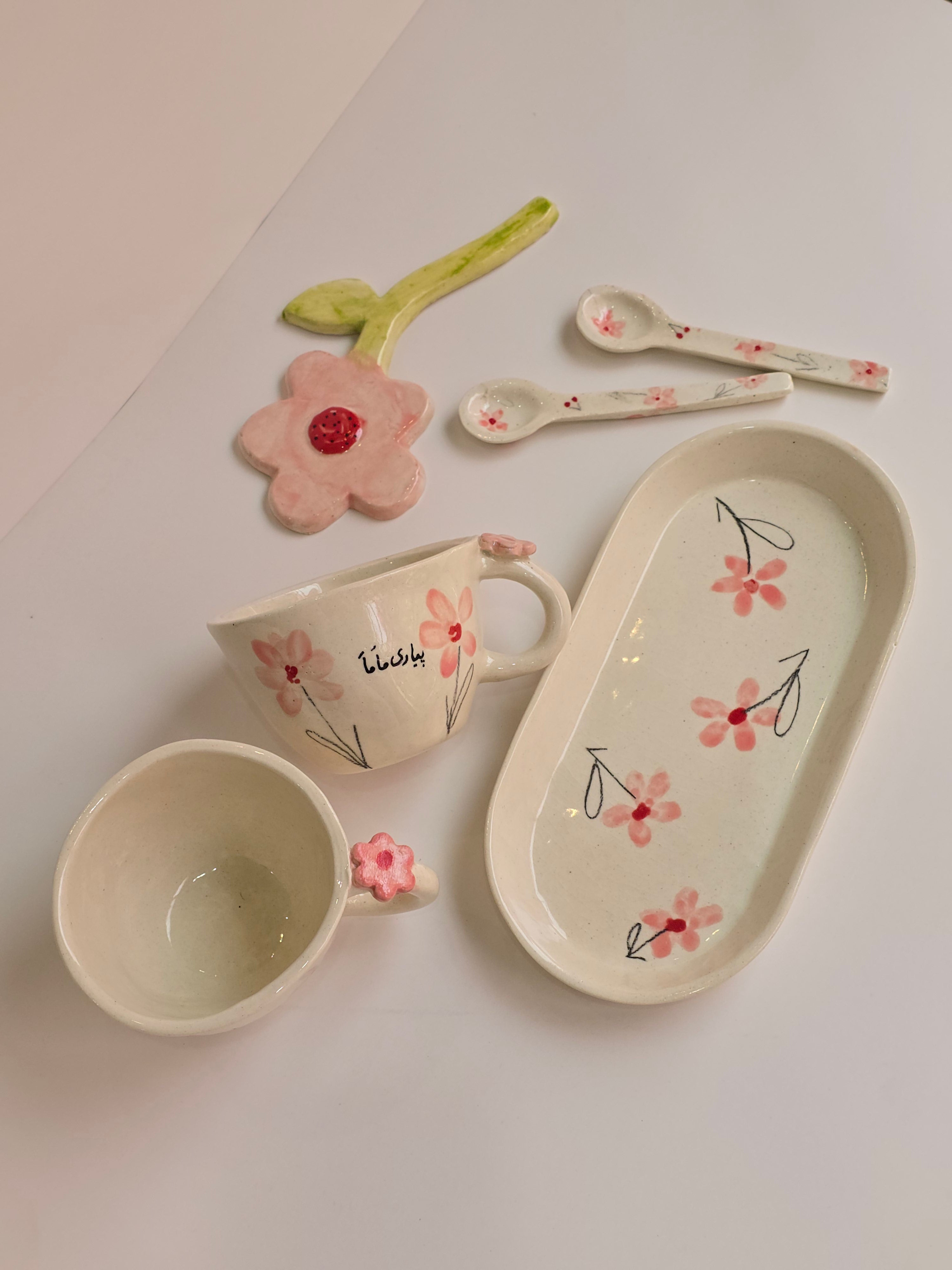 Mother's day handmade Ceramic mug- pyari mama mug