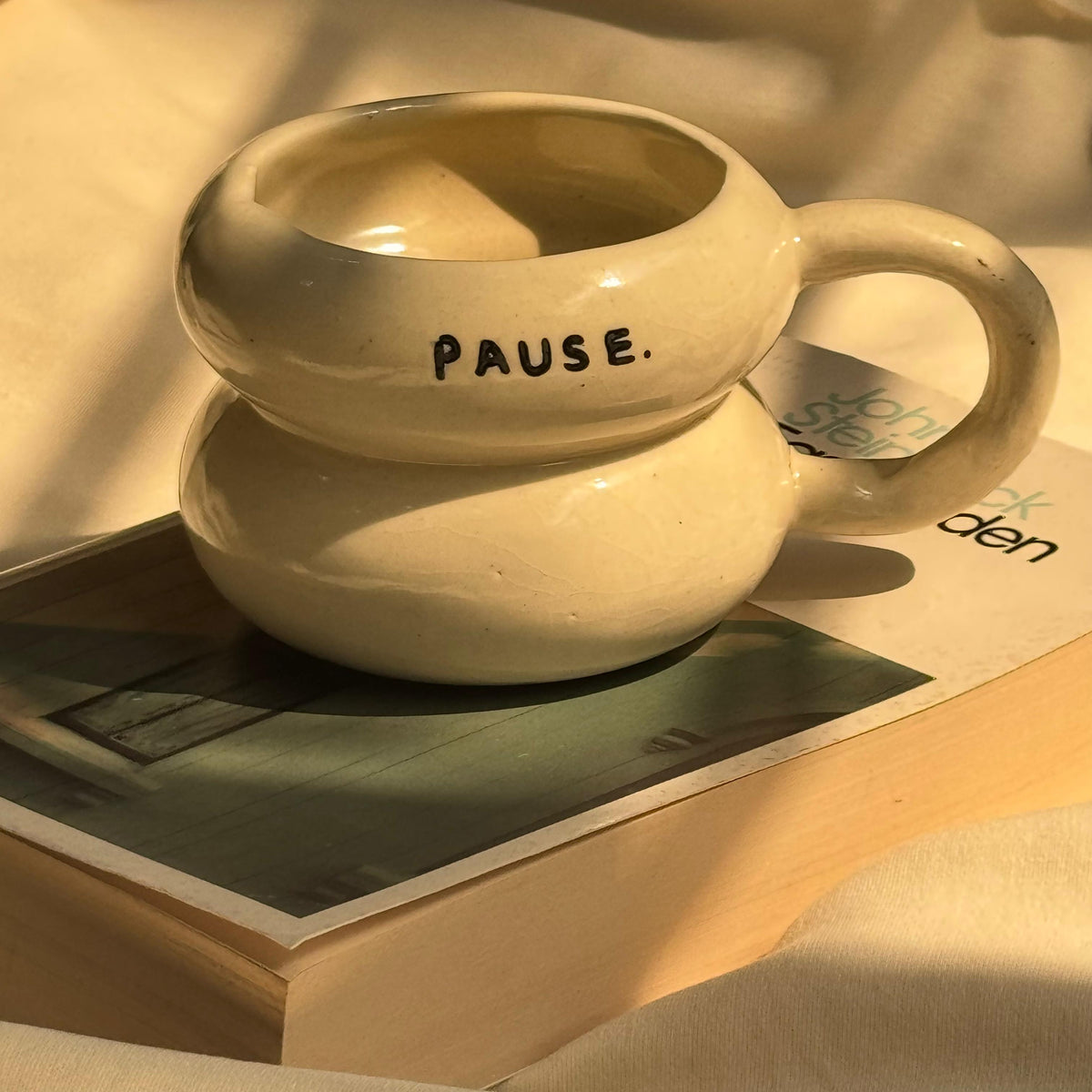 Pause - handmade Ceramic cup – The Pastel Jade