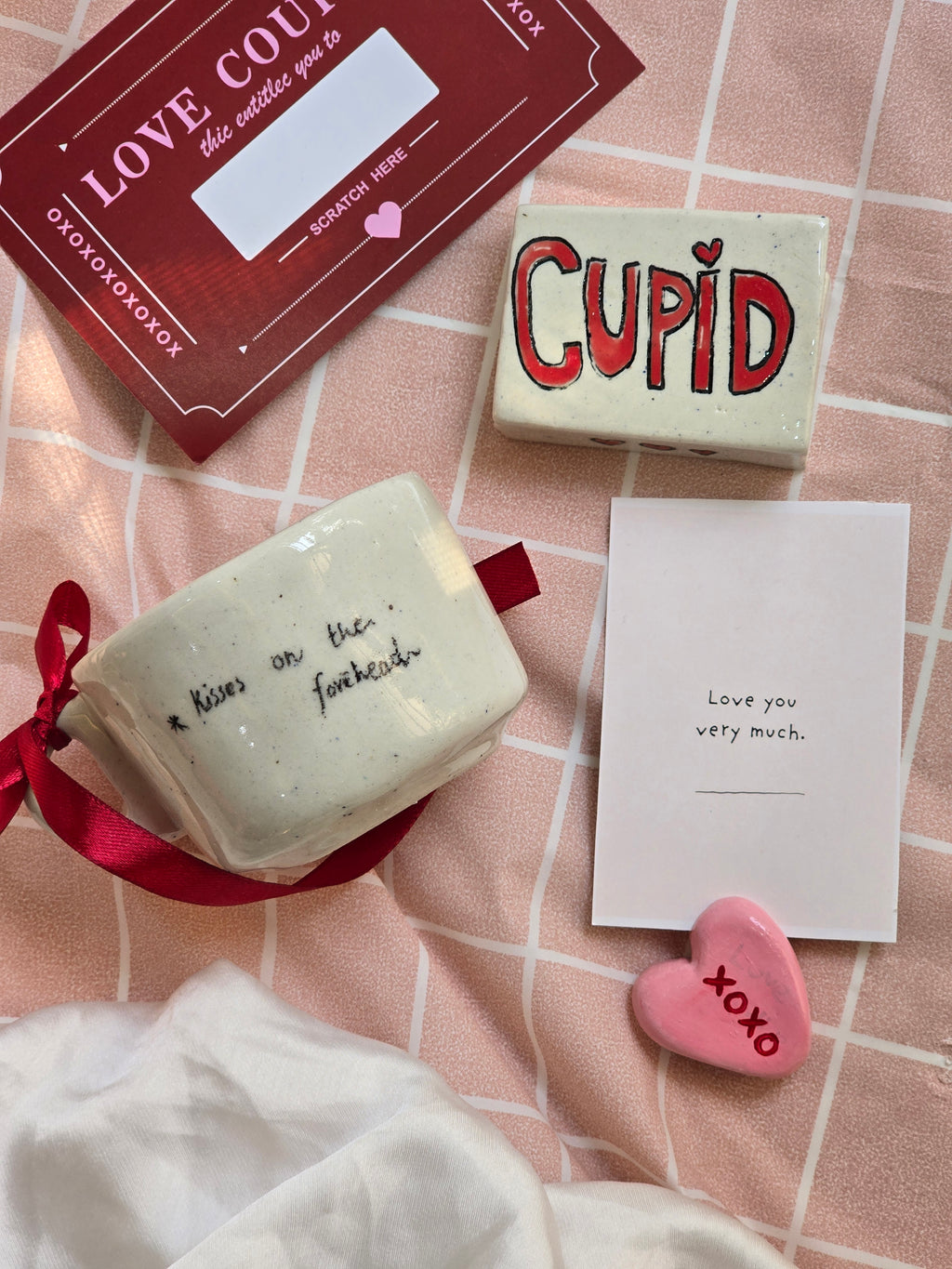 valentine day gift handmade ceramic cup spoon box and made in lahore pakistan