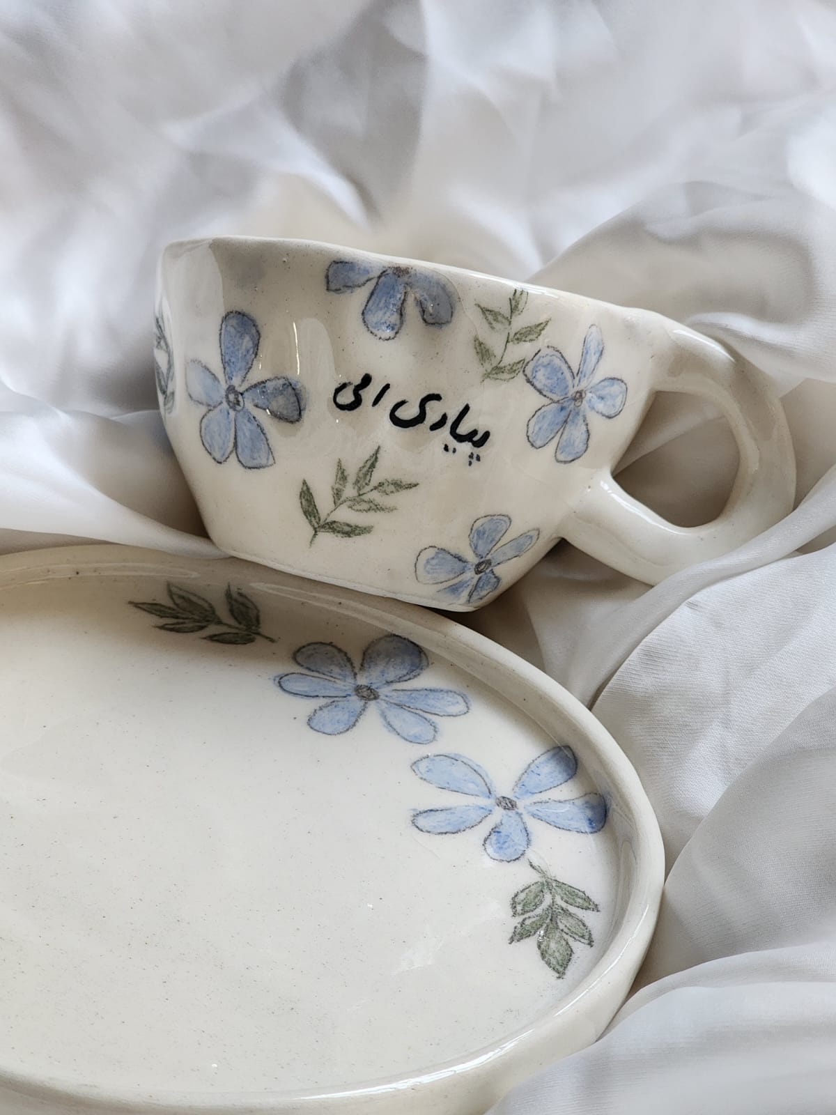 Blue Mother’s Day plate