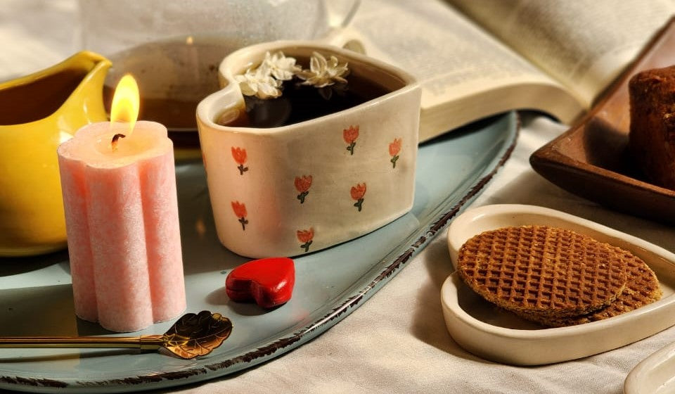 Tulips- Heart Shaped Mug