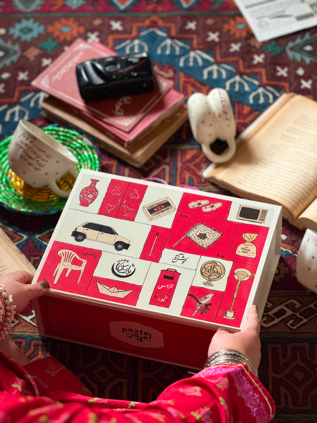 Pakistan 90's vintage gift box