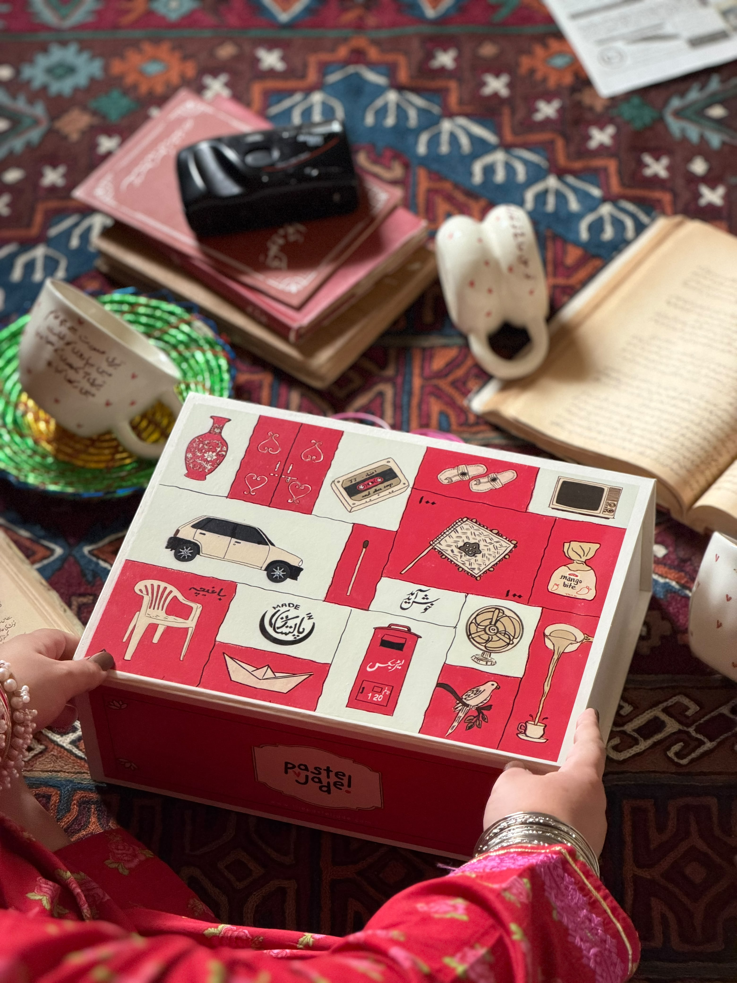 Pakistan 90's vintage gift box