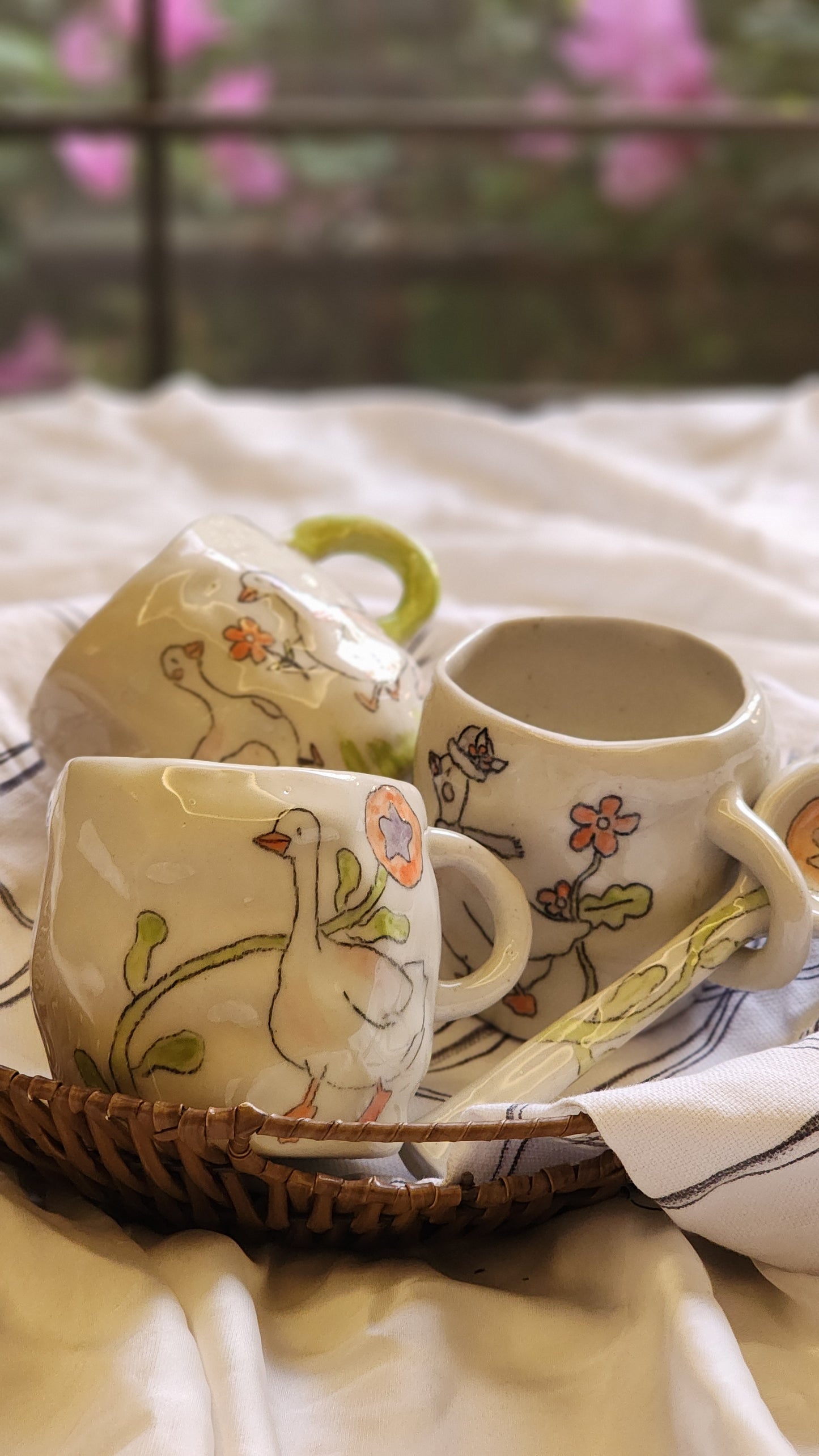 Silly Goose mug and spoon