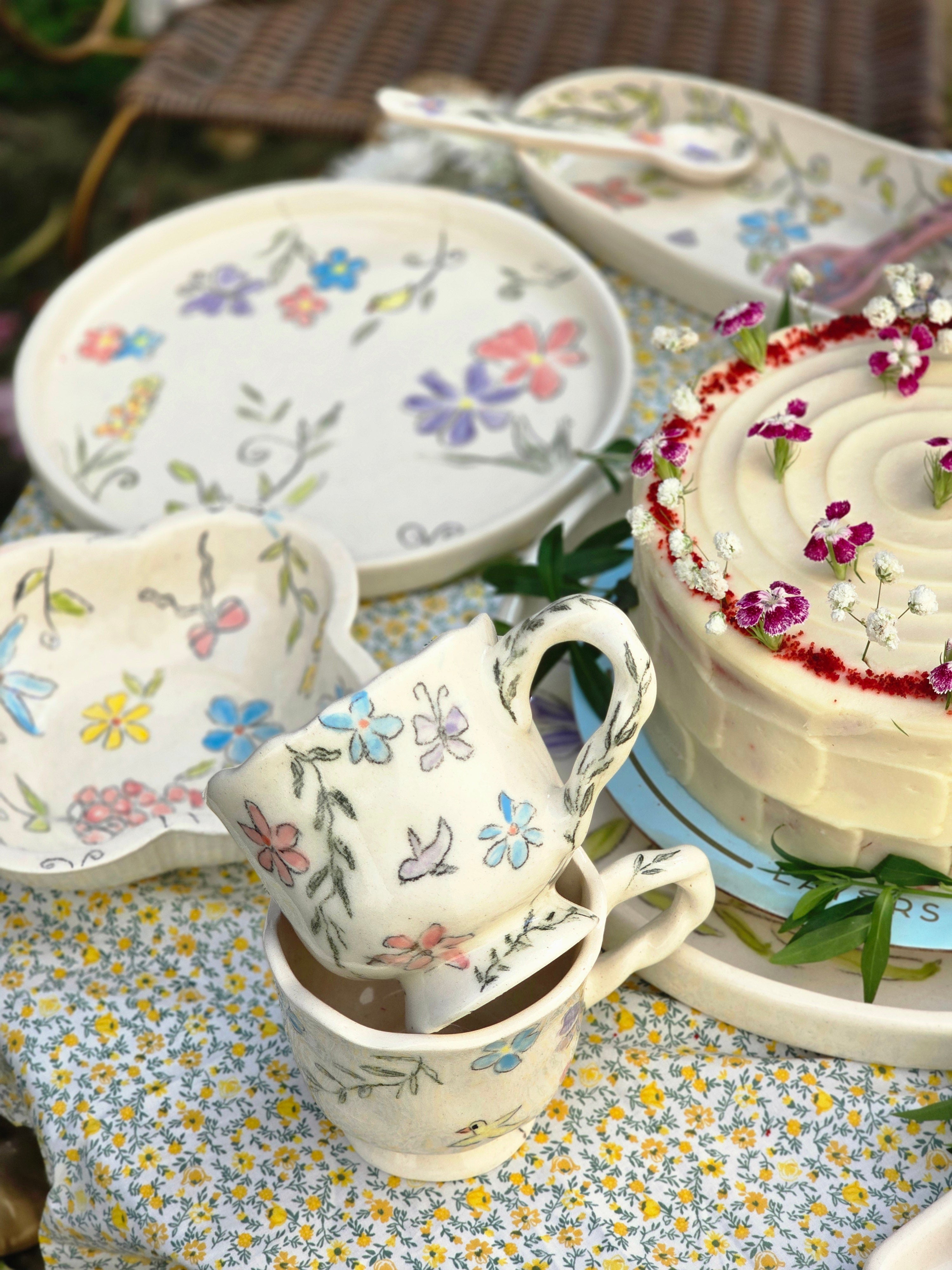 Handmade Ceramic-Spring cup